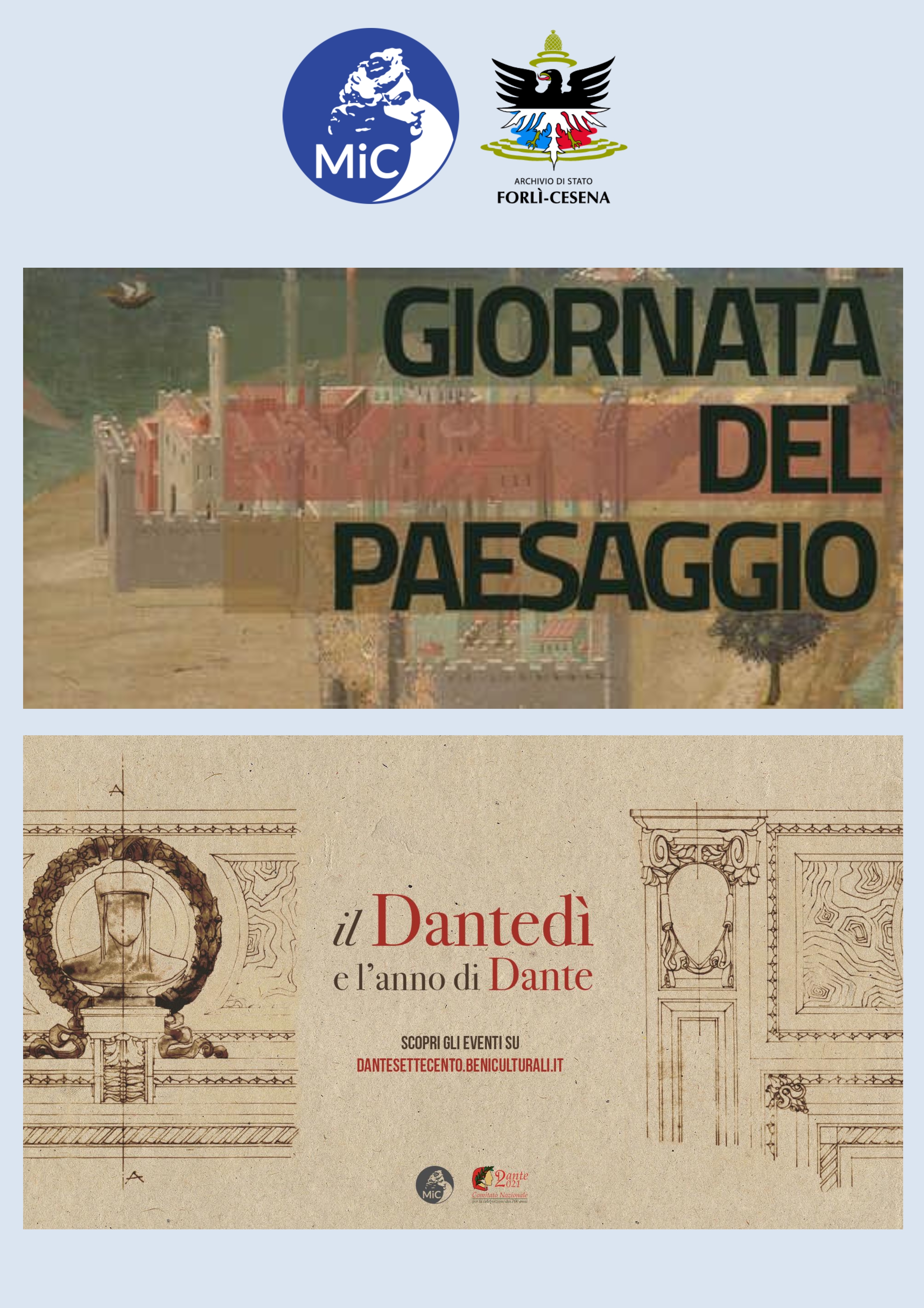 Paesaggio in "Commedia". Le fonti archivistiche per il paesaggio e lo sguardo dantesco sul territorio romagnolo